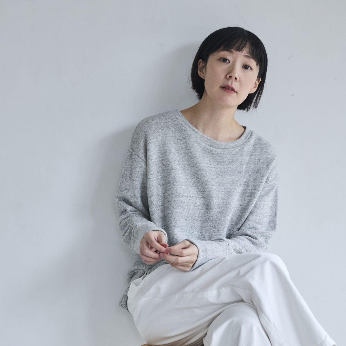 Kilka/軽くてきれい見えするスーピマ裏毛のプルオーバー